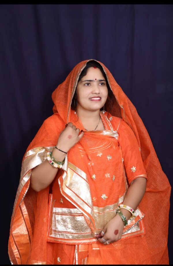 HEAVY KOTADORIYA SUIT LAAFA WORK - Image 3